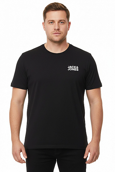 JACK & JONES Pánské Tričko Černé
