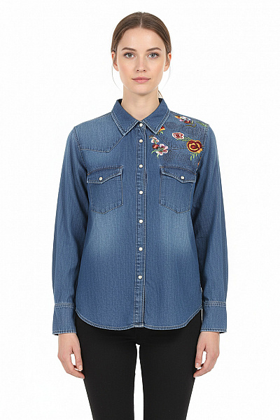 Dámská Košile Modrá ZARA Vel. S