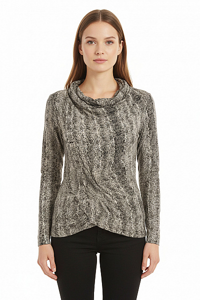 InWear Dámské Tričko Černobílé Second Hand Vel. M