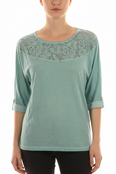  Halenka Jednobarevná Zelená Vel. M