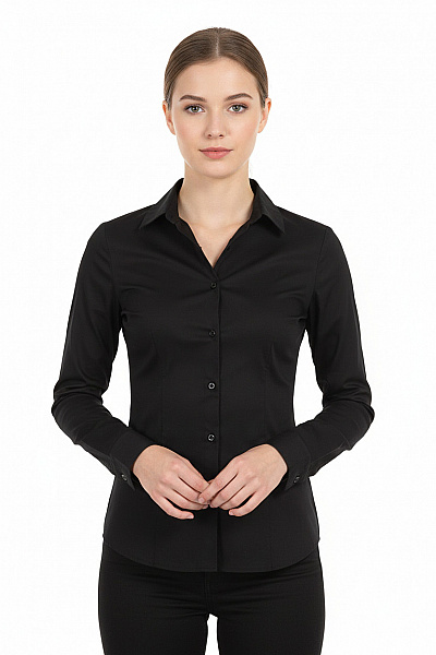 Společenská Dámská Košile Černá ZARA Vel. S