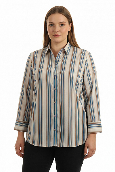 Vzorovaná Dámská Košile Barevná ETERNA Vel. 46