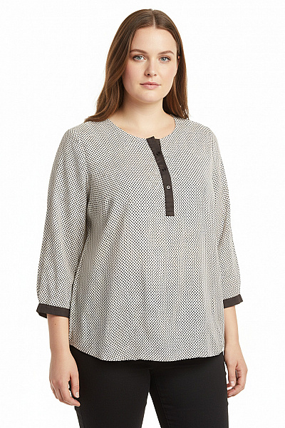 Peter Hahn Halenka Černobílá Vel. 48