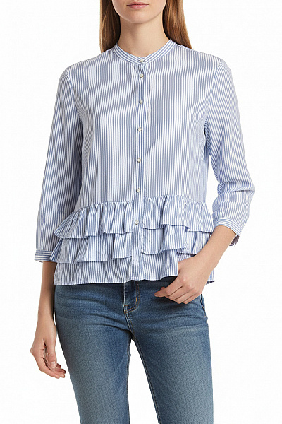 Dámská Košile Modrá ZARA Vel. S