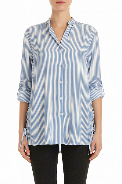 Vzorovaná Dámská Košile Modrá ZARA Vel. S