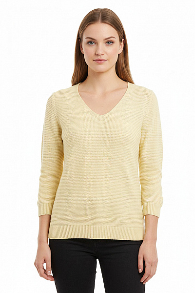 Dámský Pulovr Žlutý M&Co Second Hand