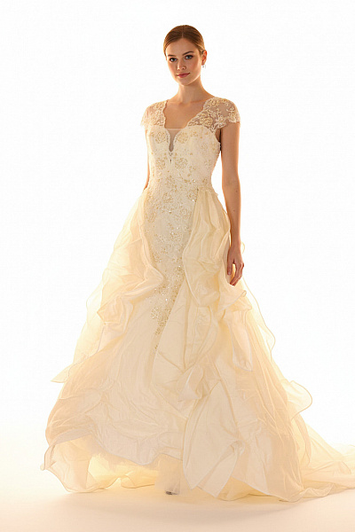 Šaty Hedvábné Béžové Vel. 40