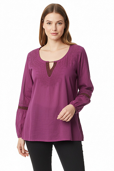 Esprit Vzorovaná  Halenka Fialová