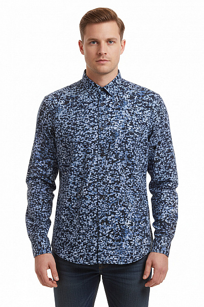 Pánská Košile Modrá Matinique