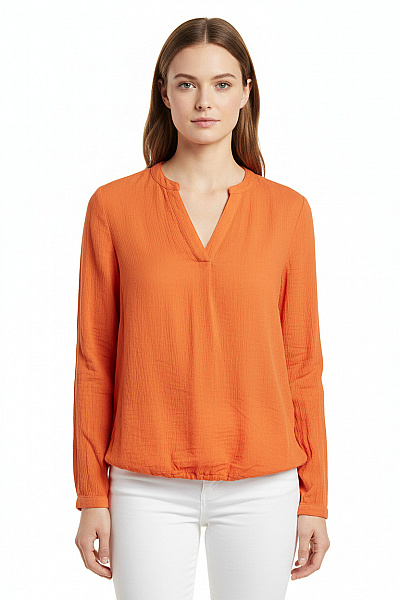 TOM TAILOR  Halenka Jednobarevná Oranžová Second Hand Vel. S