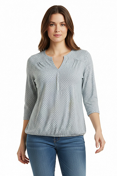 Dámské Tričko Modré Tchibo Vel.  36/38