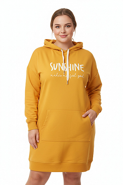  Mikinové Šaty Žluté Esmara Vel. 44/46
