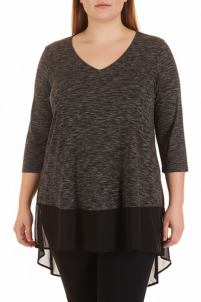  Halenka Jednobarevná Šedá Vel. 50/52