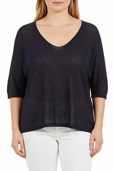  Halenka Pletená Modrá Second Hand