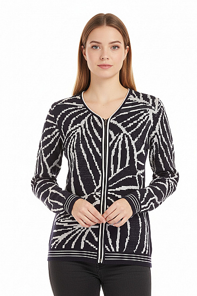 Dámský Svetr Černobílý Vel. S