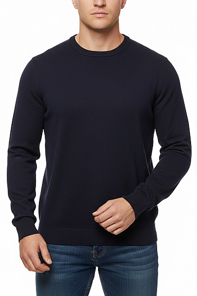 Pánský Pulovr Modrý Boston Brothers Second Hand Vel. XL