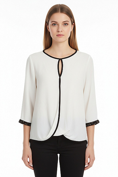 Nuna Lie  Halenka Jednobarevná Bílá Second Hand Vel. S