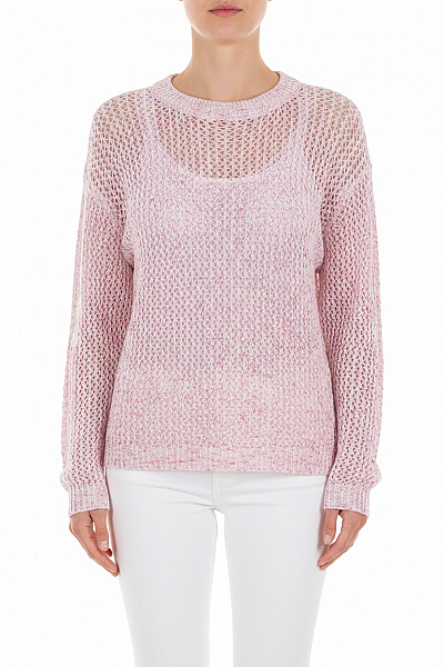 Dámský Svetr Růžový COMMA Second Hand Vel. 36