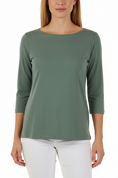 Jednoduché Dámské Tričko Zelené Vel. 44