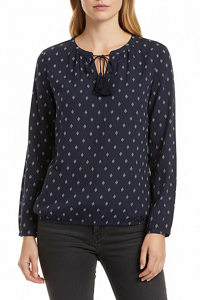 Dámské Tričko S Potiskem Modré Tchibo Vel. 36/38