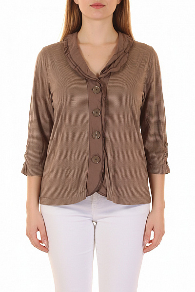 Vzorovaná Dámská Košile Béžová SELECTION