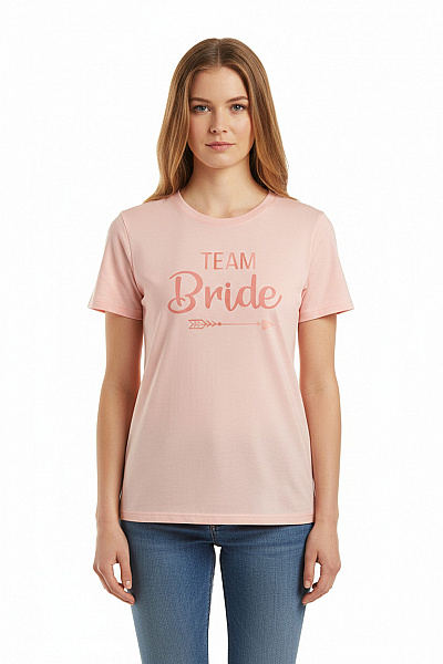 Dámské Tričko S Potiskem Růžové Vel. L