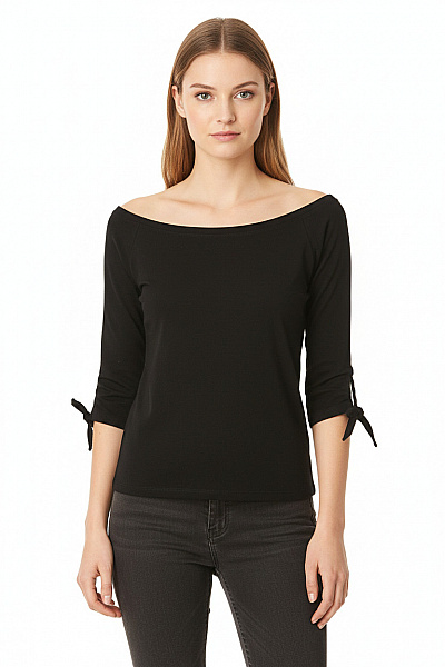 Reserved Jednoduché Dámské Tričko Černé Vel. XS