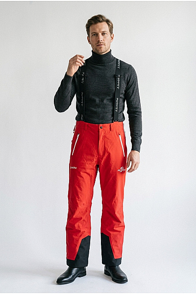 SCHOFFEL Pánské Lyžařské Kalhoty Červené Vel. 48