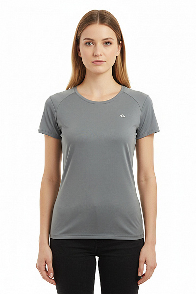 Dámské šedé Sportovní Funkční Tričko S Krátkým Rukávem Velikost S
