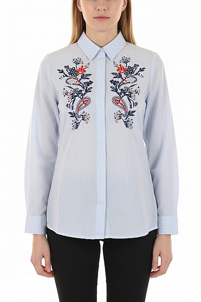 GATE Dámská Košile Modrá Second Hand Vel. 36