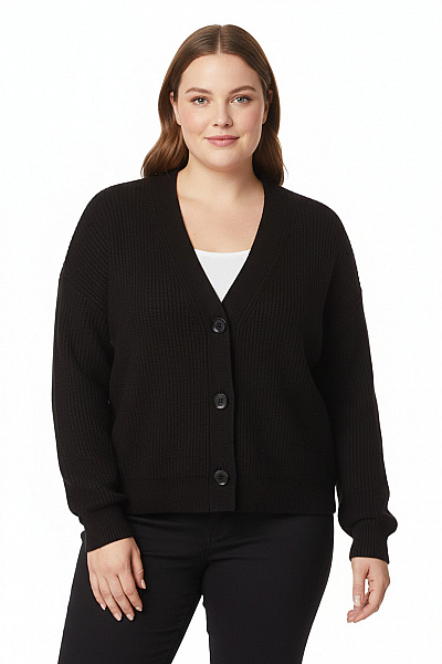 COMMA Dámský Cardigan Vlněný Černý Vel. 38