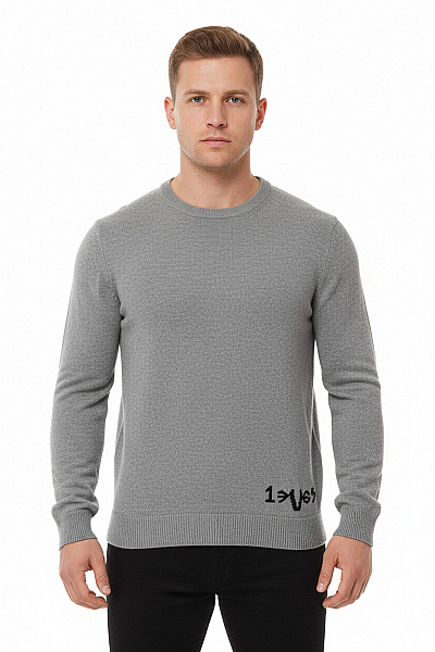 VERSACE Pánský Svetr Šedý Vel. XL