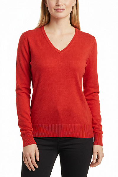 Dámský Svetr Červený F&F Second Hand Vel. 44