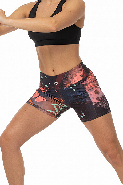 Sportovní Dámské Kraťasy Barevné Vel. M