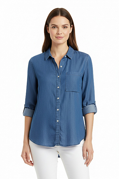 PROMOD Dámská Košile Modrá