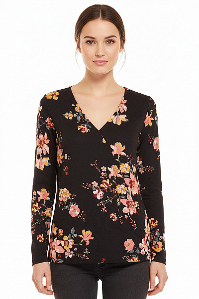 Takko Dámské Tričko S Potiskem Černé Vel. S