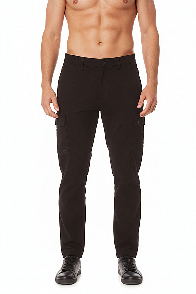 Pánské Kalhoty Černé Hugo Boss Vel. XL