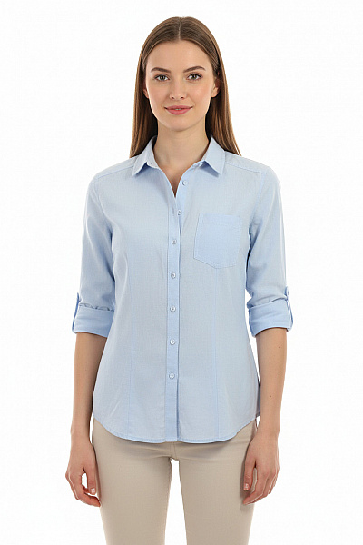 Dámská Košile Modrá Sinsay Vel. S