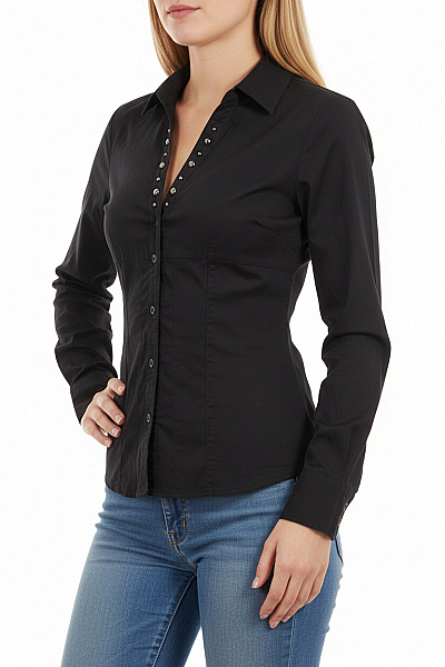 Dámská Košile Černá Second Hand