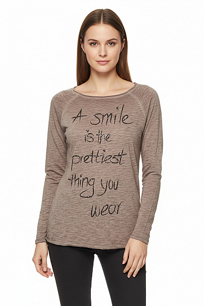 RICH&ROYAL Dámské Tričko Šedé Vel. S