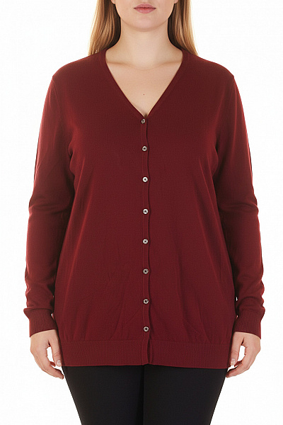 Dámský Svetr Vínový BONPRIX Vel. 48/50