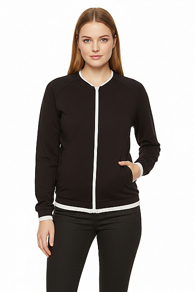 Dámská Mikina Černobílá Second Hand Vel. L