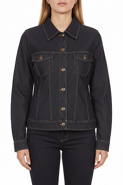 Dámská Bunda Modrá Second Hand Vel. 42