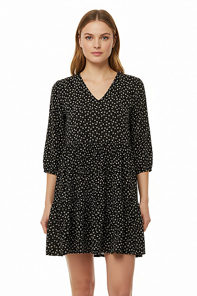 Letní  Šaty Černobílé Vel. 44