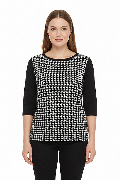 Halenka Černobílá Vel. XL