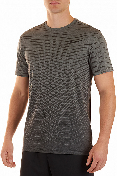 Nike Sportovní Pánské Tričko Šedé Second Hand Vel. L