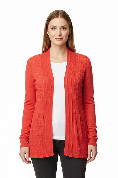 Smash! Dámský Cardigan Oranžový Vel. XL