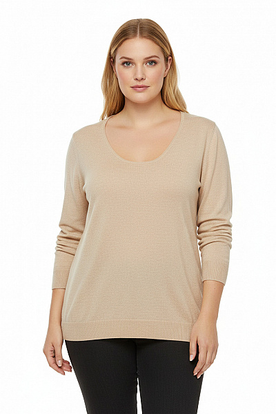 Dámský Svetr Béžový GUIDO MARIA KRETSCHMER Vel. 54