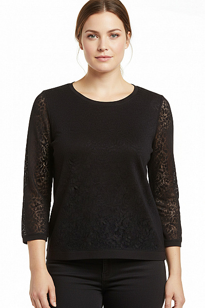 Společenská  Halenka Černá Vel. L