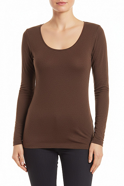 Dámské Tričko Hnědé Vel. S